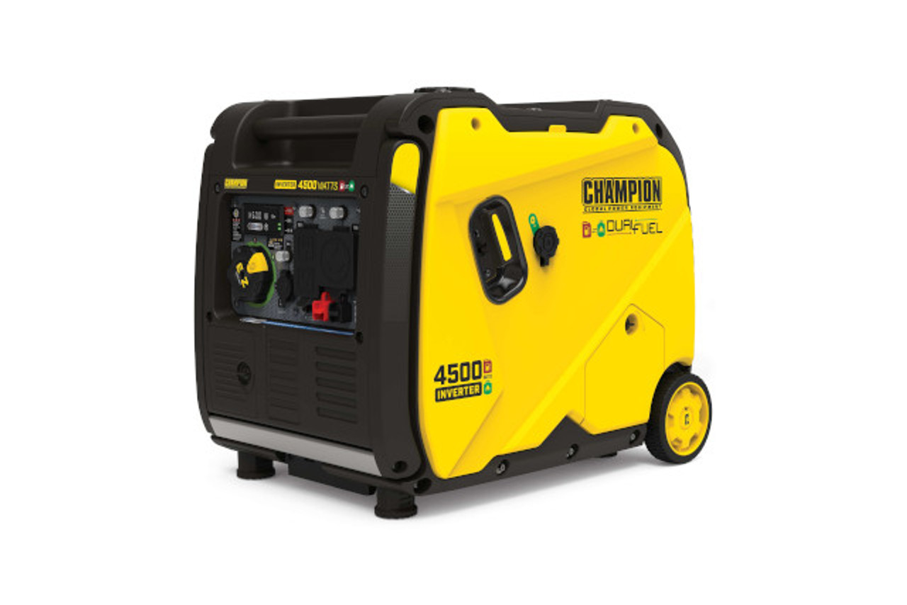 Champion Inverter Generator 4500 Watt Electric Start Dual Fuel RV Ready