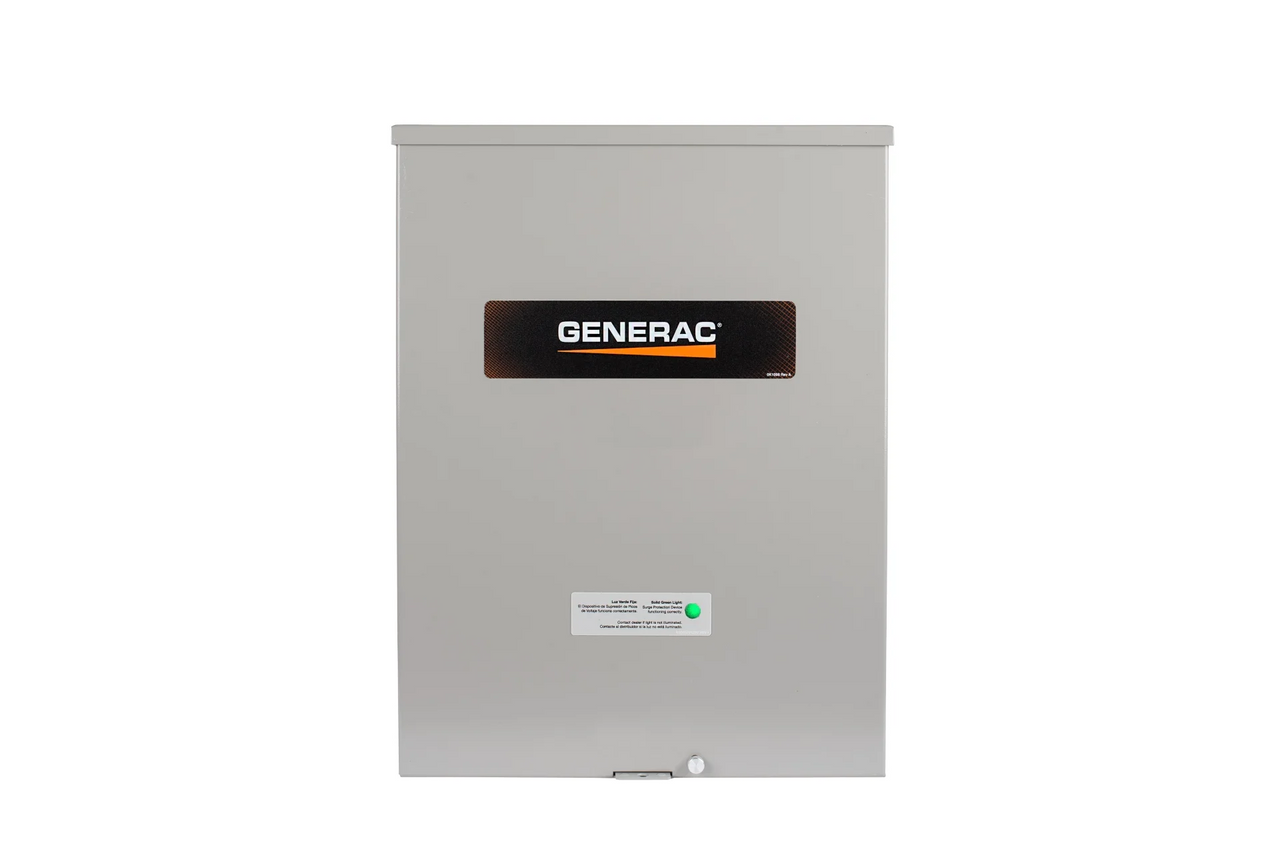 Generac 100-Amp Automatic Transfer Switch with Surge Protection Device. Service Rated, NEMA 3R, Single Phase 120/240 Volts.