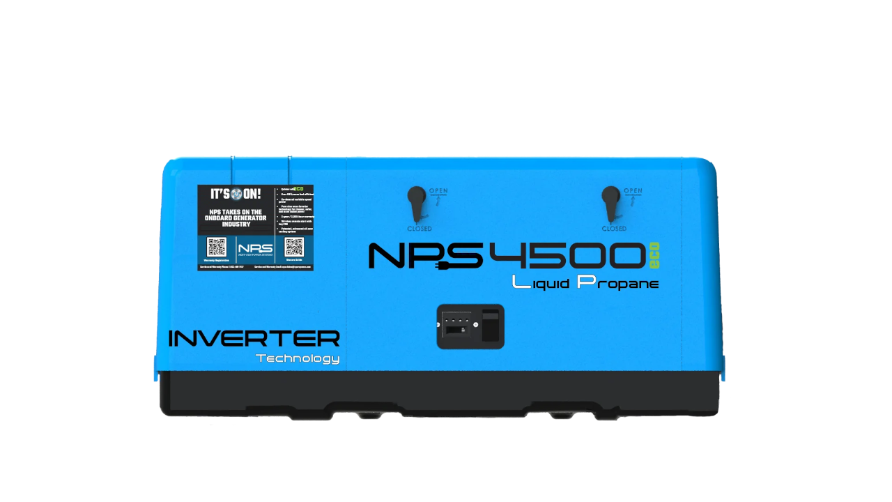 Next-Gen NPS4500lp Propane RV Inverter Generator with 5% Pure Sine Wave Output